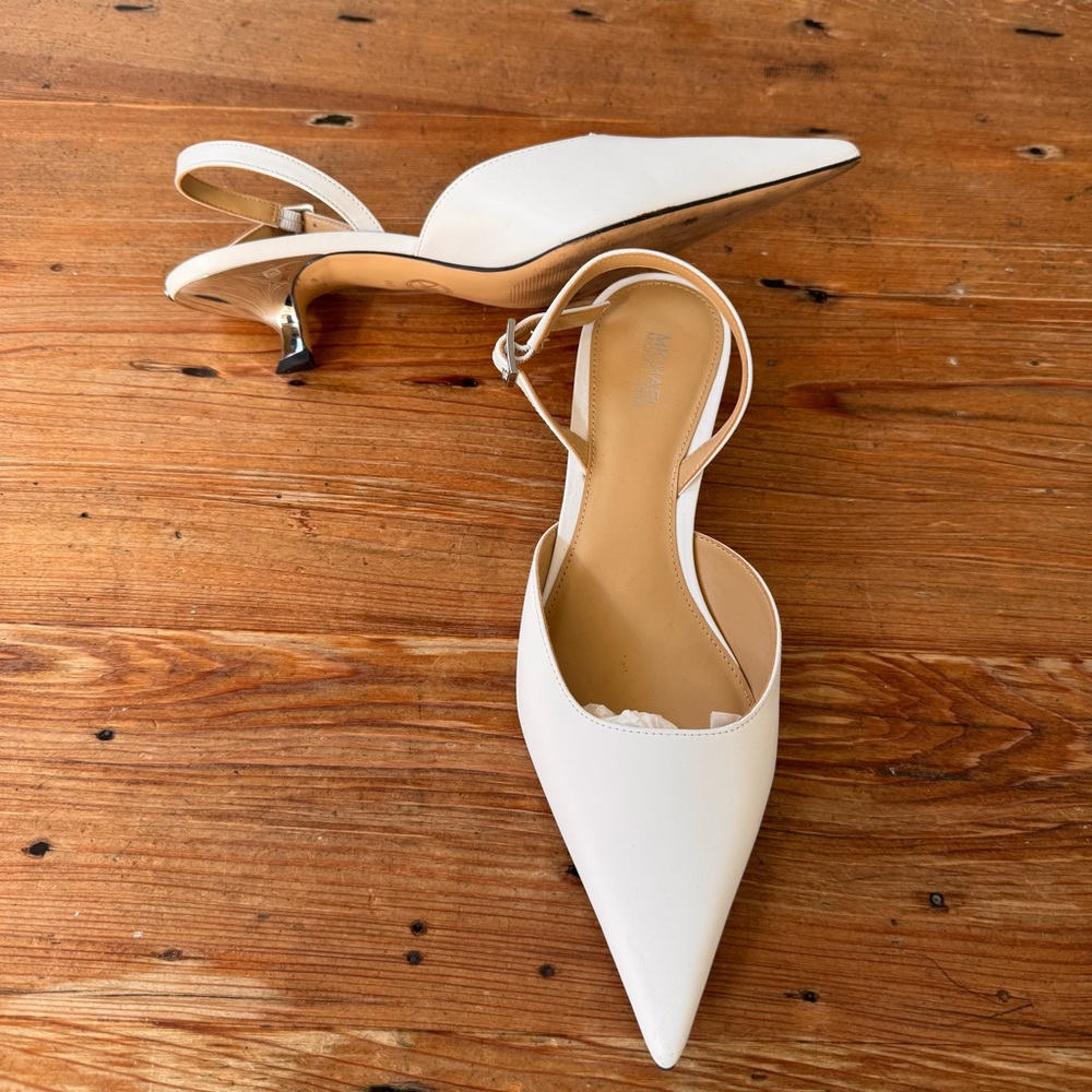 Michael Kors Luna Kitten Heel Sling Back Pump